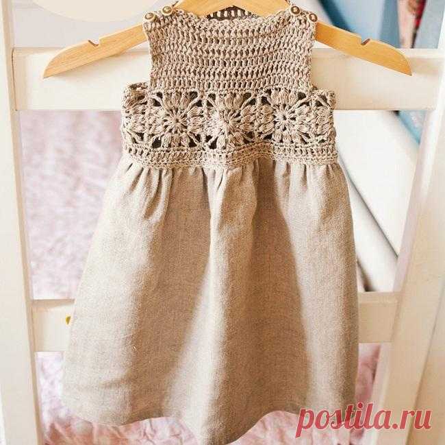 Детский сарафан крючком. Описание и мастер-класс