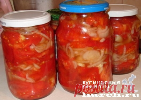 Закуска из помидоров с луком к шашлыку.
