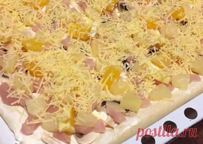 Пицца «Гавайская» - пошаговый рецепт с фото. Автор рецепта Мария Микушева . - Cookpad