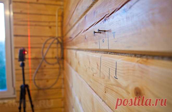 Обшивка стен гипсокартоном в деревянном доме RMNT.RU