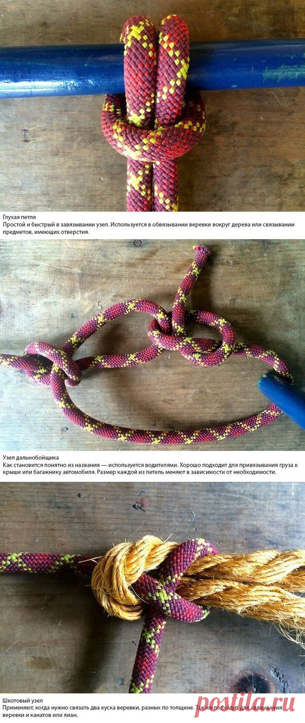 Полезное умение завязывать узлы