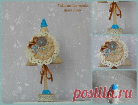 Кофейная елочка, высота 29 см.
