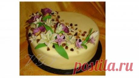 Крем на основе белого шоколада : Мастика, марципан, кремы