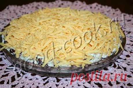 салат с курицей, фасолью и сыром, рецепт приготовления