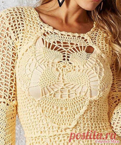 Ажурное платье Карамель. - Все в ажуре... (вязание крючком) - Страна Мам