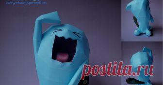 WOBBUFFET  202 / WOBBUFFET - Pokémon Papercraft  Name:  Wobbuffet  Type:  Psychic  Species:  Patient Pokémon  Height:  1.3 m (4′03″)  Weight:  28.5 kg...