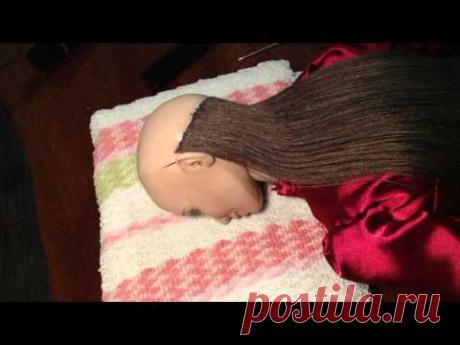 Авторские куклы Как приклеить волосы