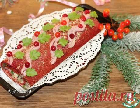 Свекольный рулет-закуска на праздничный стол – кулинарный рецепт