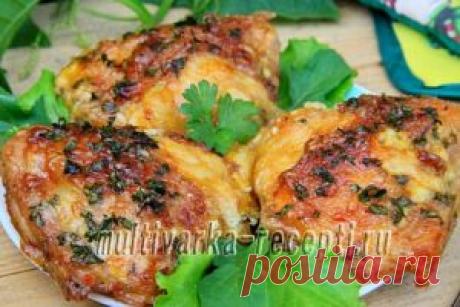 Куриные бедра в духовке с сыром: пошаговый рецепт с фото