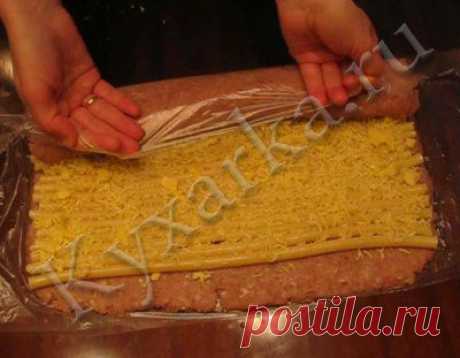 Мясной рулет с макаронами и сыром - Простые рецепты Овкусе.ру