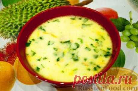 Рецепт: Куриный суп с плавленым сыром на RussianFood.com