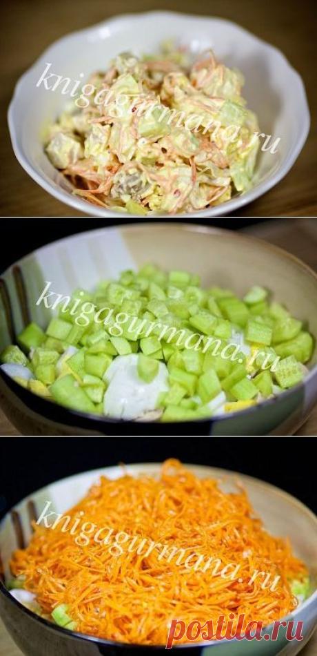 Салат с курицей и корейской морковкой: пошаговый рецепт