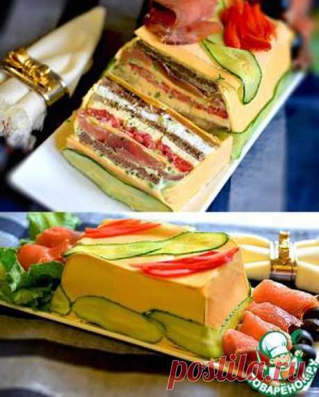 Сырный закусочный торт - кулинарный рецепт