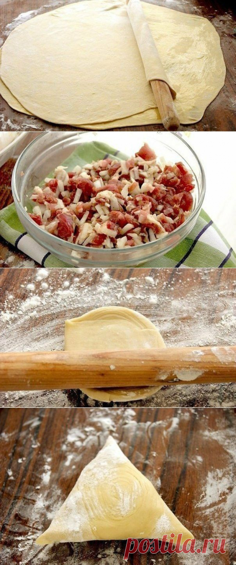 Слоеная самса (настоящая, узбекская)