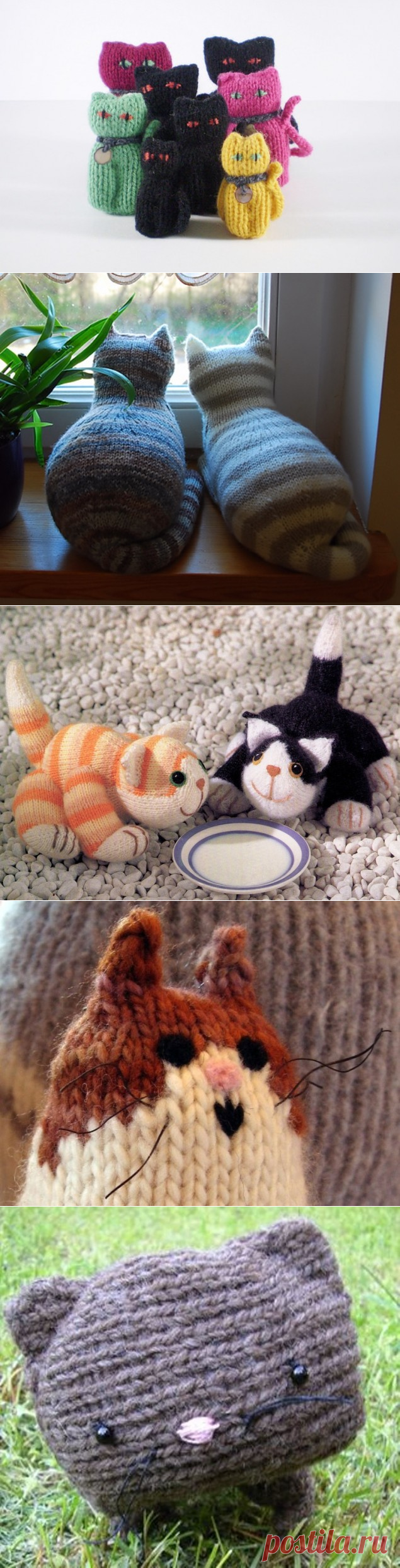 Как связать кота спицами - 5 мастер-классов