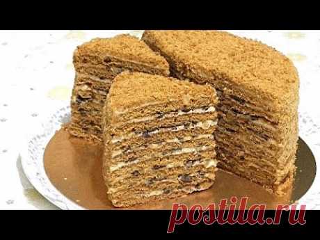 Рецепты из старых тетрадок, Медовик "ВИННИ-ПУХ"/Recipe from old notebooks, Winnie the Pooh cake