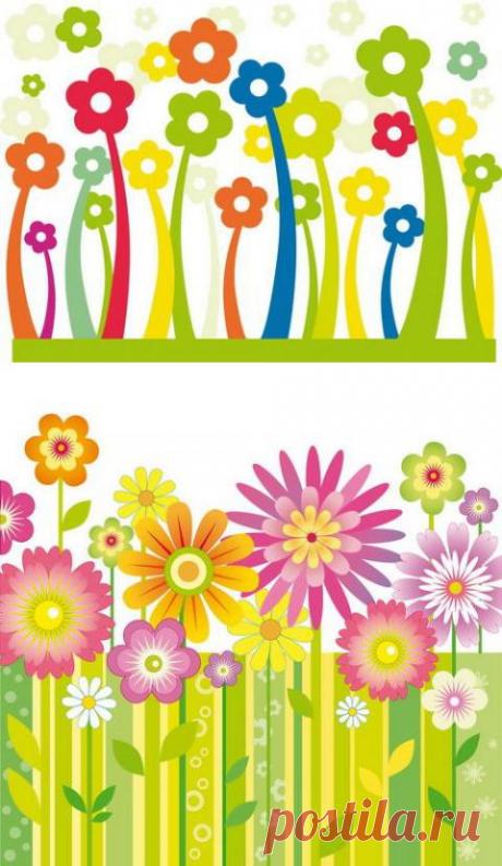 Векторные цветочные фоны и элементы оформления дизайна » AllClipart.ru - всё для веб разработчика и дизайнера полиграфиста: Скачать картинки, фотографии, клипарты, текстуры. Всё для веб дизайна и полиграфии