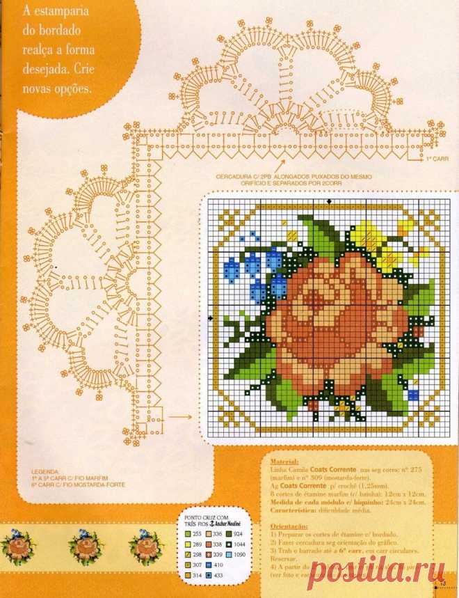 Кружевные салфетки и скатерти свышивкой