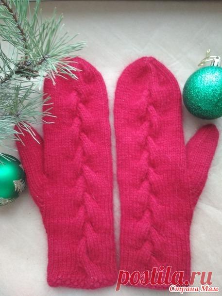 Варежки из пряжи 