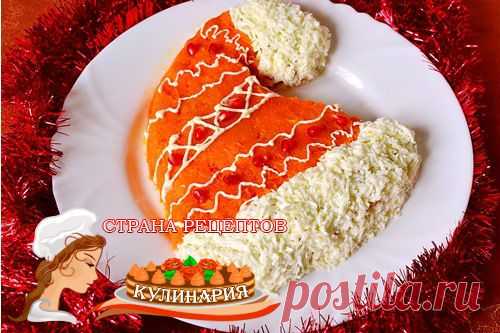 Новогодний салат - *Шапка Деда Мороза*