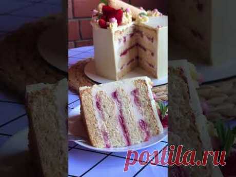 ЛЕТНИЙ торт🌞🍓🫶 #рецепты #тортодел #торт #cakedesign #cake #recipe #icecream