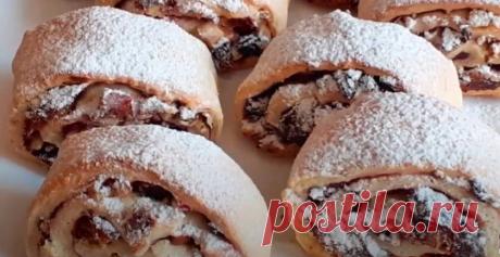 Печенье с начинкой из орехов и изюма. Вкусная выпечка к чаю - Идеальная хозяйка