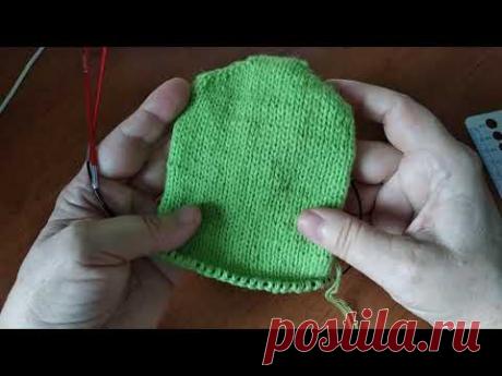 Как связать варежки спицами без расчетов? #ЛюдмилаТен