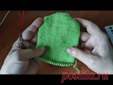 Как связать варежки спицами без расчетов? #ЛюдмилаТен