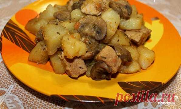 Жаркое с шампиньонами - пошаговый рецепт с фото на Повар.ру