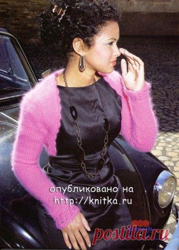 Вязаное болеро Розовый соблазн, Вязание для женщин