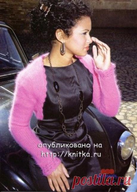 Вязаное болеро Розовый соблазн, Вязание для женщин