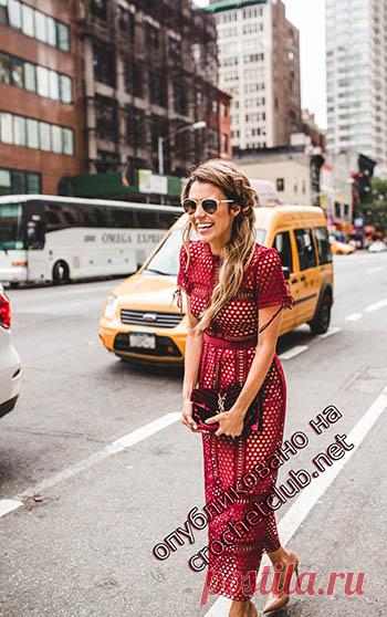 Платье-миди Han Chong - Вязание Крючком. Блог Настика