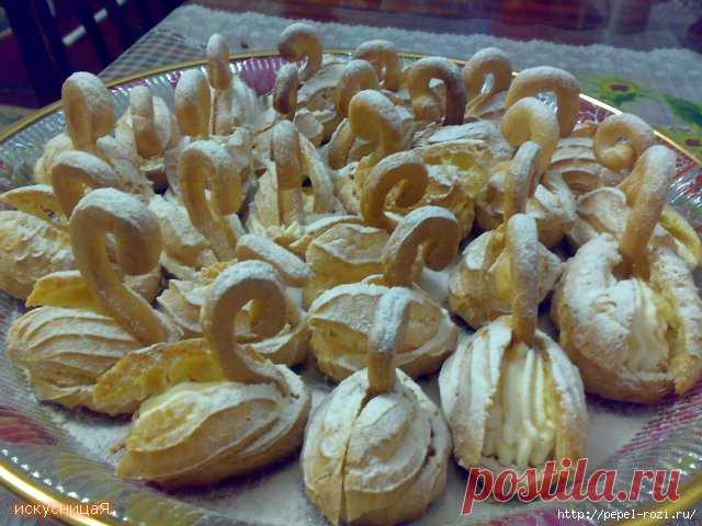 Нежные заварные пирожные своими руками!