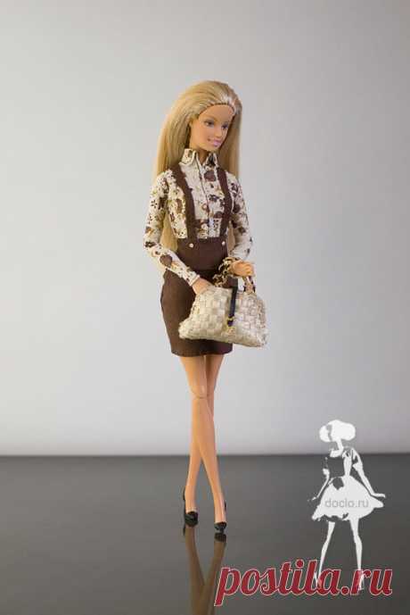 Платье обманка и сумочка | DollClothes