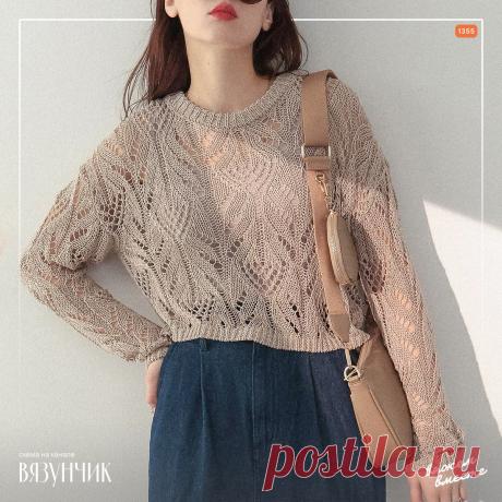 Схема для ажурного джемпера из японского магазина