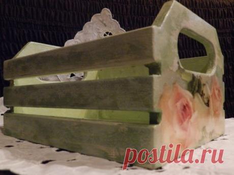 Короб для хранения / Декупаж / Декупаж. Работы пользователей