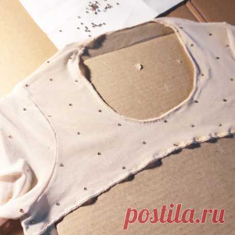 Топ из сетки: расклейка. Процесс | Креаликум