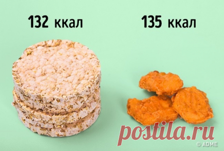 14 сравнений еды, благодаря которым вы забудете о диетах