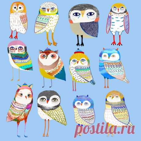 owl illustration, illustrator, art prints, etsy, wall decor, nursery decor, kids art, animal art, children's illustrator, nature art, pattern design, colorful, quirky, kids decor, art prints, interior, logo design, hire an illustrator, freelance, designer, children's book illustrator - Ashley Percival Illustration