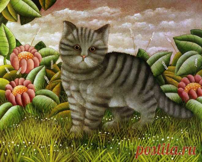 Итальянский художник Lucio Gatteschi.Котейки...