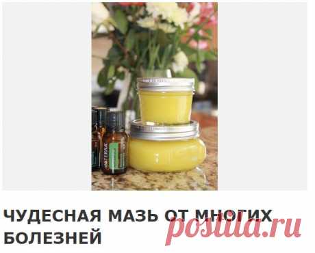 Обязательно сохраните себе этот рецептик — пригодится! Эта чудесная мазь от многих болезней: фибромы, мастит, гангрена, язвы (в том числе и трофические), ожоги, чирьи, нарывы, больные суставы, самые застарелые гаймориты, гнойные отиты, нарывы в горле, экзема, кисты яичников — все это вылечит чудо- мазь!