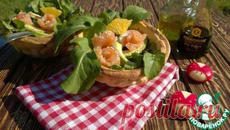 Плетеные корзинки для салата с божьей коровкой - кулинарный рецепт