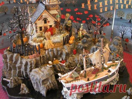 Диорамные интерьерные композиции на Хэллоуин - Planetalsad