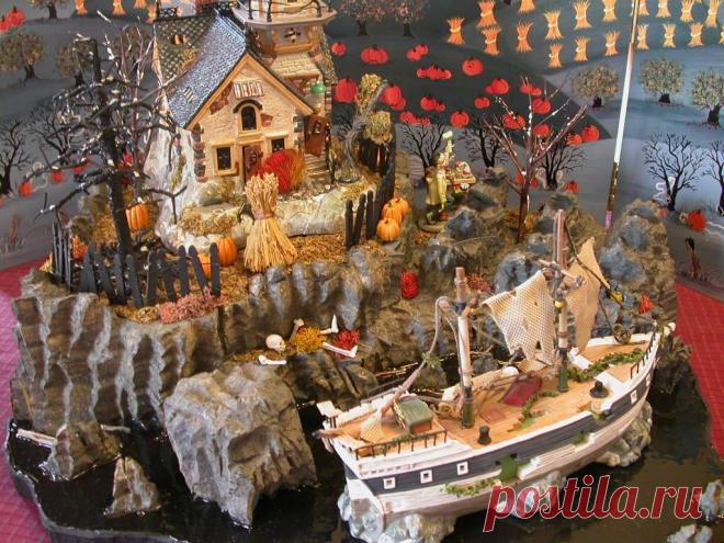 Диорамные интерьерные композиции на Хэллоуин - Planetalsad