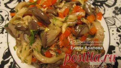 Маринованные вешенки &quot;Застольные&quot;, рецепт пошаговый от Лиги Кулинаров. Рецепт маринованных вешенок &quot;Застольных&quot;, рецепты Лиги Кулинаров.