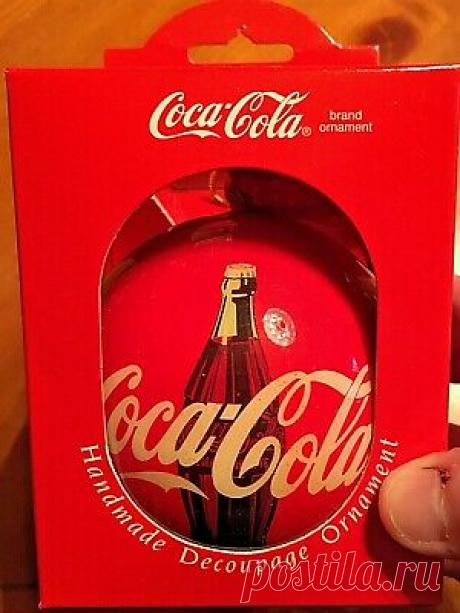NEW Christmas Ornament COCA COLA BALL 1993 ENESCO Handmade Decoupage Red 45544142601 | eBay Condition is new, in box. Price is for 1, total of 4 for sale.