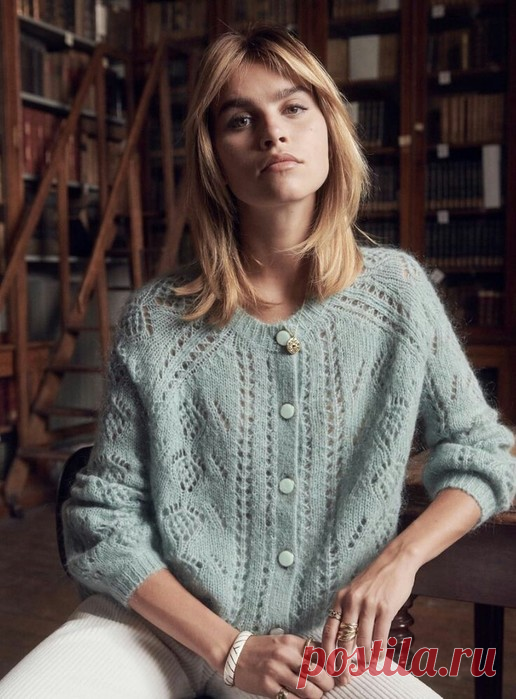 Французская кофточка. Вяжем вместе. | Магия творчества | Дзен