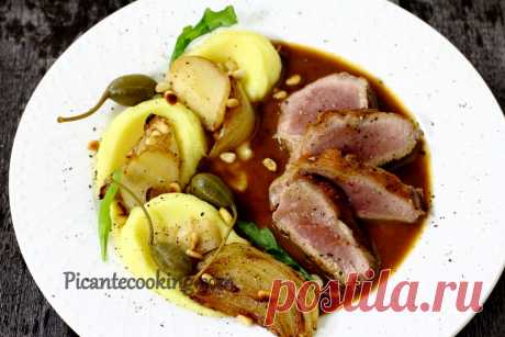Теляча вирізка з винним соусом | Picantecooking