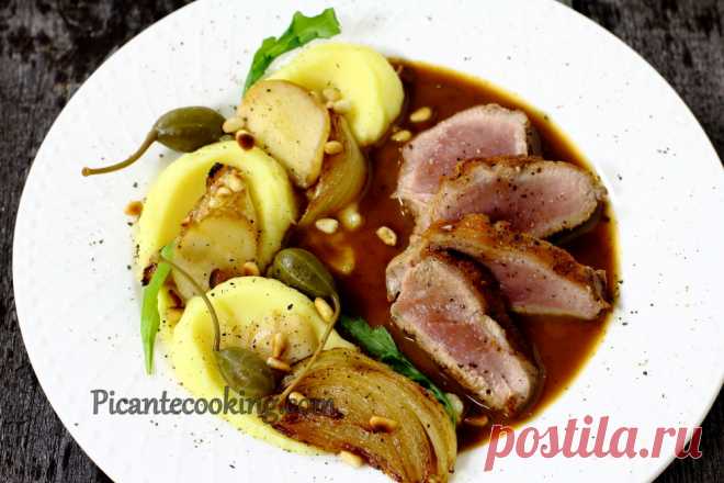 Теляча вирізка з винним соусом | Picantecooking