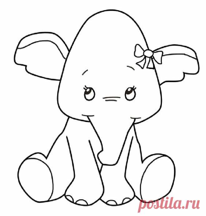 Слоненок - вышивка или аппликация